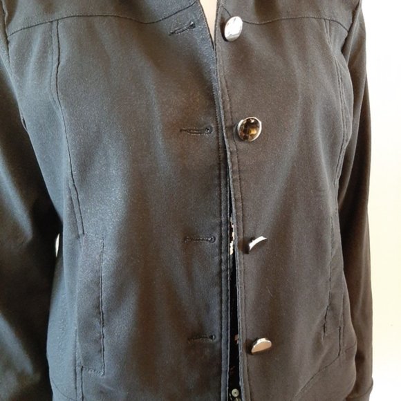 2 x $30 Buttoned light jacket shiny fabric San Francisco - Picture 2 of 6